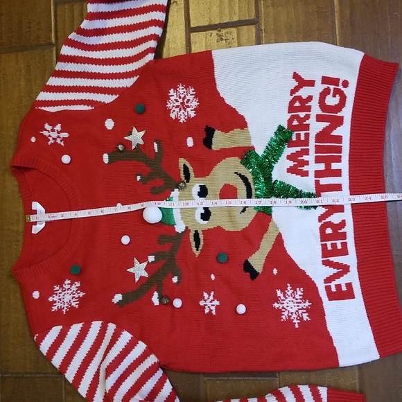 Ugly Christmas Sweater Womens Longsleeve Christmas Sweater - Picture 4 of 10